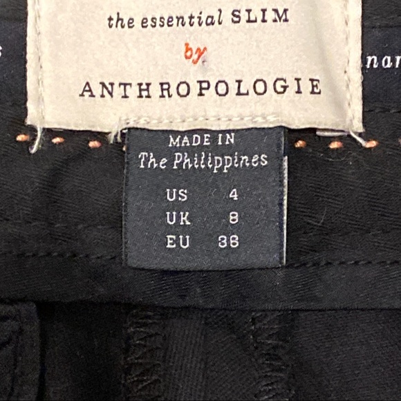 NWOT ANTHRO the essential SLIM Trousers - Picture 6 of 6
